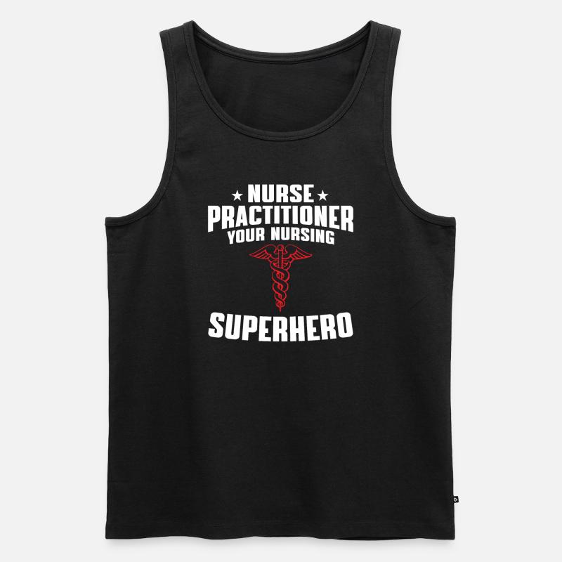 Lustiges Krankenschwester Advanced Practice Nurse - Männer Premium Bio Tank Top - Schwarz