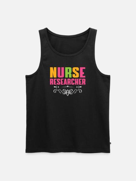 Nursing Researcher Outfit Nursing Research - Men's Premium Organic Tank Top - black