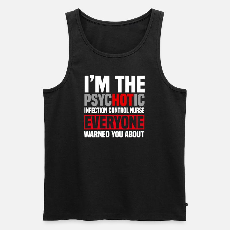 Hygiene Krankenschwester - Männer Premium Bio Tank Top - Schwarz