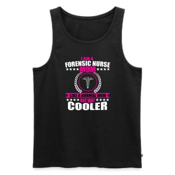 Forensic Care Mom - Men's Premium Organic Tank Top - black - Front - AI Model Male 178 light (178cm)