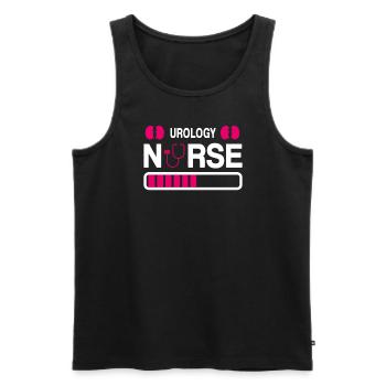 Funny Urology Nurse Nephrology - Men's Premium Organic Tank Top - black - Front - AI Model Male 178 light (178cm)