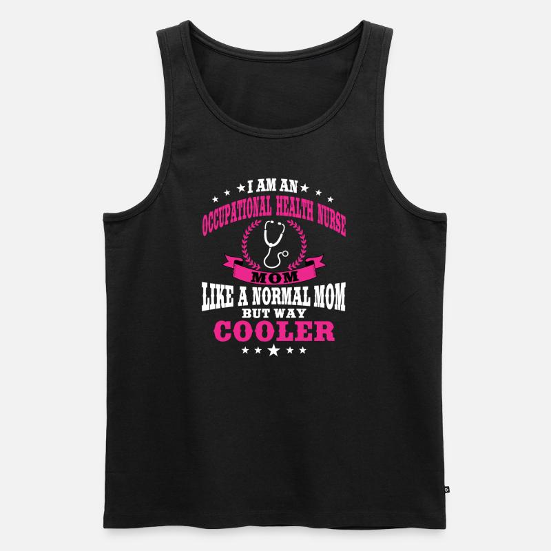 Arbeitsmedizinische Krankenschwester Mutter Mutter - Männer Premium Bio Tank Top - Schwarz