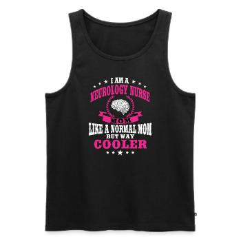 Neurologie Krankenschwester Mama - Männer Premium Bio Tank Top - Schwarz - Vorne - Michal (187cm)