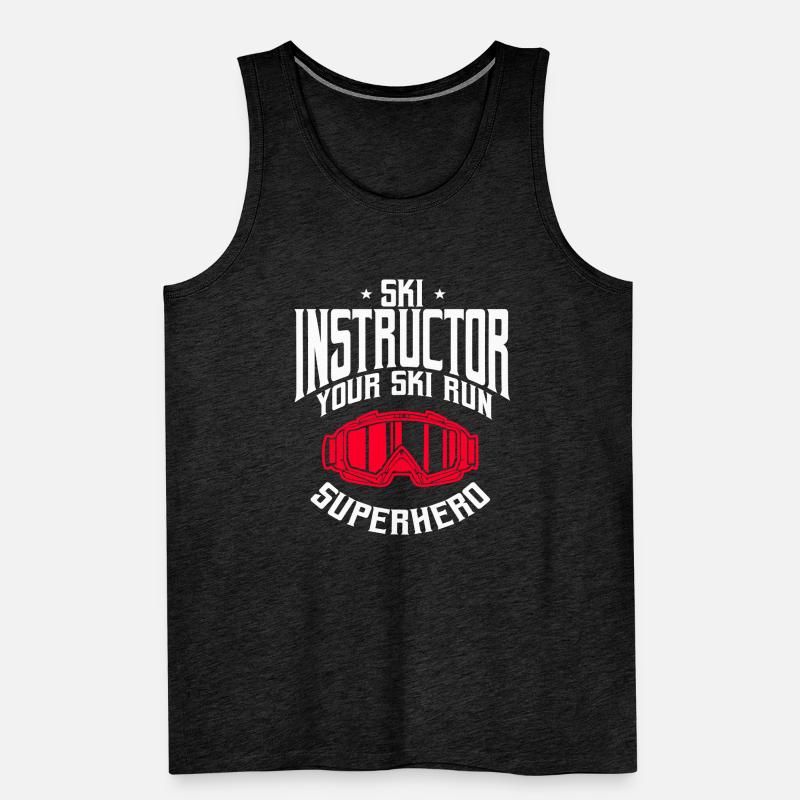 Funny Ski Instructor Gift Men's Premium Organic Tank Top