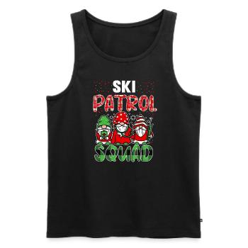 Ski and piste rescuers - Men's Premium Organic Tank Top - black - Front - AI Model Male 178 light (178cm)
