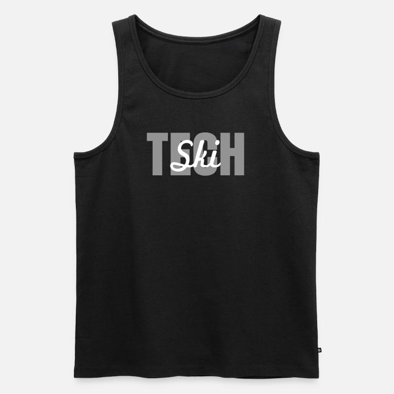 Great Ski Technician Brief - Men's Premium Organic Tank Top - black