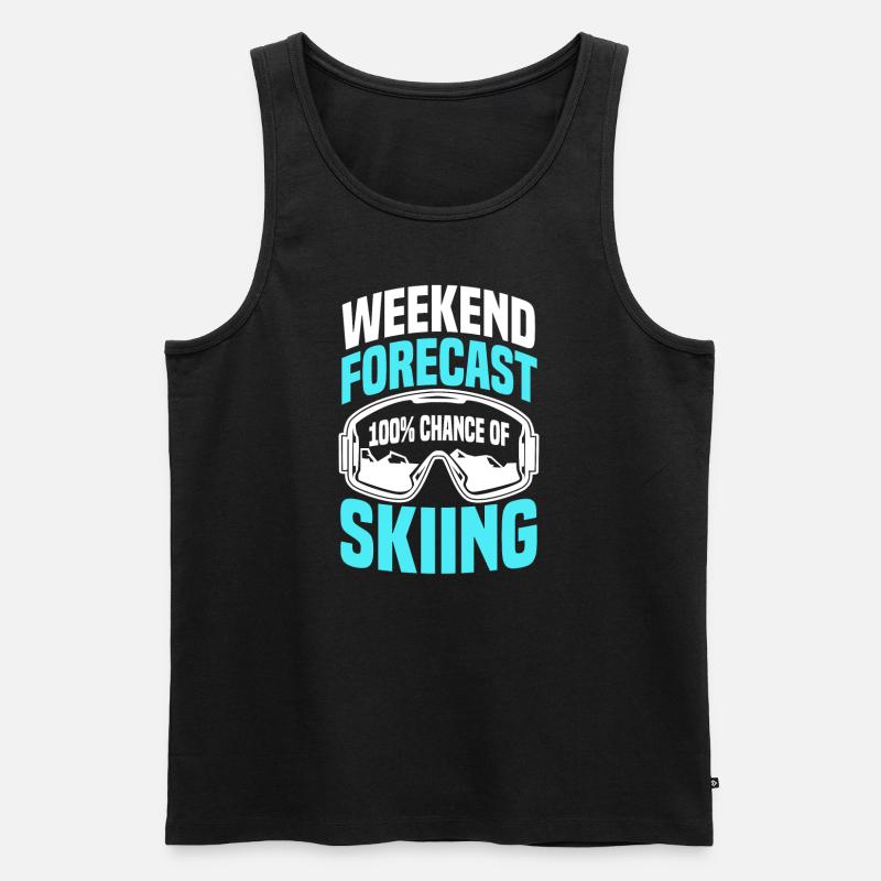 Vorhersage Für Das Skiwochenende - Männer Premium Bio Tank Top - Schwarz