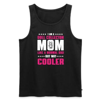 Doll collector mom - Men's Premium Organic Tank Top - black - Front - Michal (187cm)