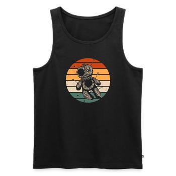 Retro Voodoo Doll Design - Débardeur bio Premium Homme - noir - Devant - AI Model Male 178 light (178cm)