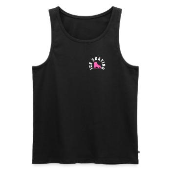 Design of the ice skating bag - Men's Premium Organic Tank Top - black - Front - Michal (187cm)