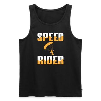 Speed Rider - Männer Premium Bio Tank Top - Schwarz - Vorne - Michal (187cm)