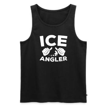 Eisangler - Männer Premium Bio Tank Top - Schwarz - Vorne - Michal (187cm)