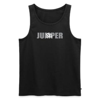 Ski jumper - Men's Premium Organic Tank Top - black - Front - AI Model Male 178 light (178cm)