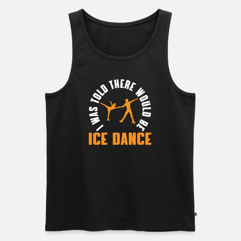 Lustiger Eistanz Spruch - Männer Premium Bio Tank Top - Schwarz