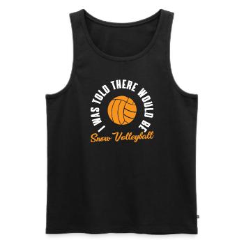 Volleyball sur neige - Débardeur bio Premium Homme - noir - Devant - Michal (187cm)