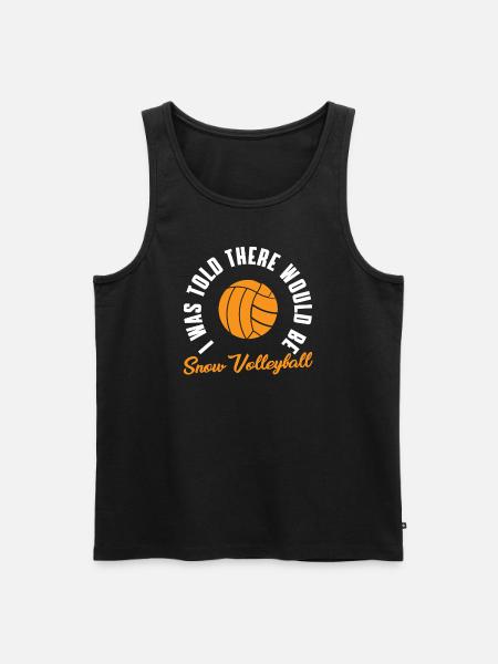 Snow Volleyball - Men's Premium Organic Tank Top - black