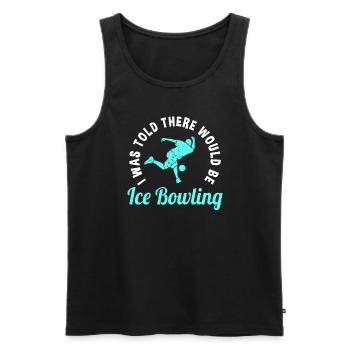 Eis-bowling - Männer Premium Bio Tank Top - Schwarz - Vorne - Michal (187cm)
