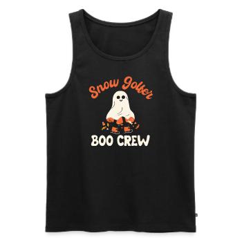 Creepy Snow Golfer Boo Crew Halloween Costume - Men's Premium Organic Tank Top - black - Front - AI Model Male 178 light (178cm)