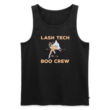 Technicien en cils Boo Crew Costume d’Halloween - Débardeur bio Premium Homme - noir - Devant - AI Model Male 178 light (178cm)