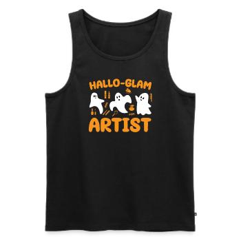 Hallo-glam Artist Make-up Artist Halloween Kostüm - Männer Premium Bio Tank Top - Schwarz - Vorne - Michal (187cm)