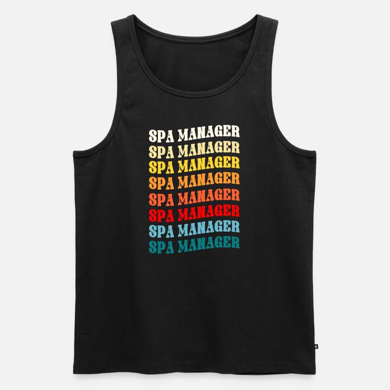Spa Manager - Männer Premium Bio Tank Top - Schwarz