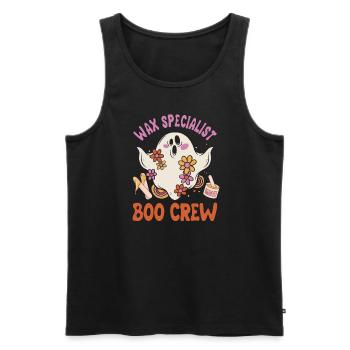 Wachsspezialist Boo Crew Spooky Ghost Halloween - Männer Premium Bio Tank Top - Schwarz - Vorne - AI Model Male 178 light (178cm)