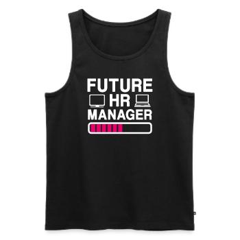 Zukünftige HR-Manager - Männer Premium Bio Tank Top - Schwarz - Vorne - AI Model Male 178 light (178cm)