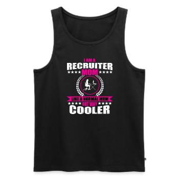 Recruiter Mama Design Frauen - Männer Premium Bio Tank Top - Schwarz - Vorne - AI Model Male 178 light (178cm)