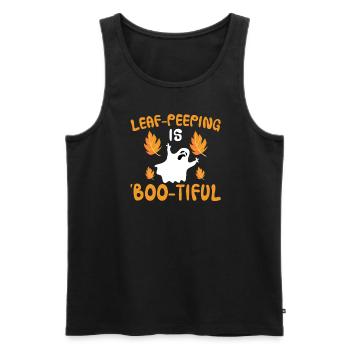 Leaf Peeping Halloween Costume - Men's Premium Organic Tank Top - black - Front - Michal (187cm)