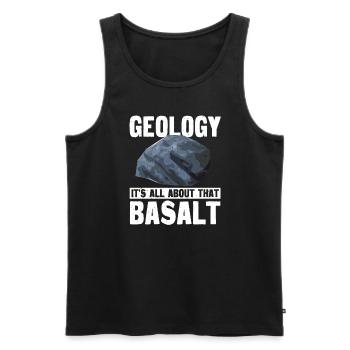 Geologie Basal Gestein - Männer Premium Bio Tank Top - Schwarz - Vorne - AI Model Male 178 light (178cm)