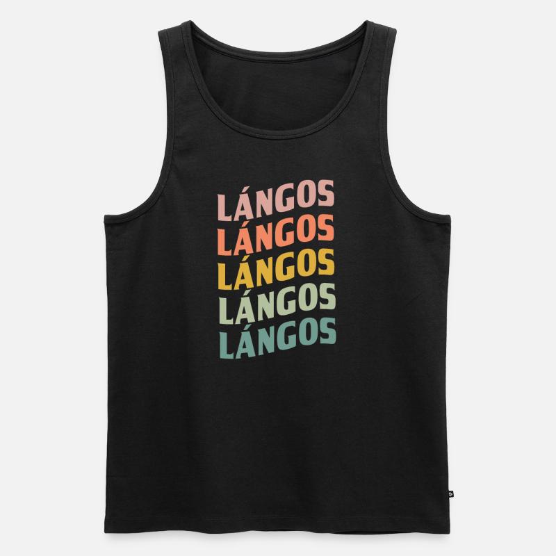 Langos - Männer Premium Bio Tank Top - Schwarz