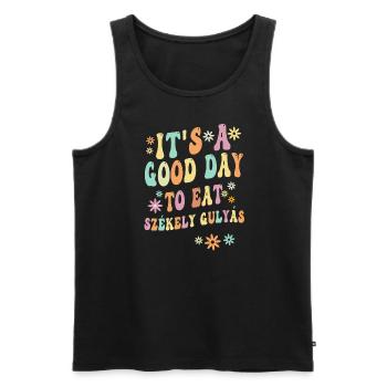 Szekely Gulya's Spell - Men's Premium Organic Tank Top - black - Front - Michal (187cm)