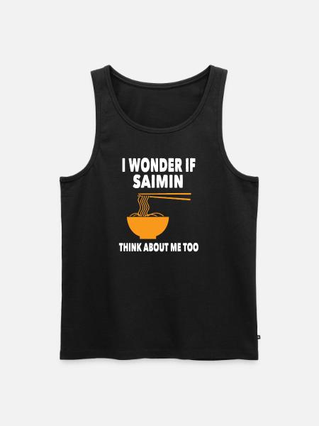 Saimin Noodle Soup - Men's Premium Organic Tank Top - black