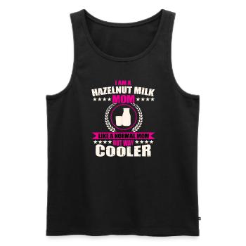 Hazelnut Milk Mom - Men's Premium Organic Tank Top - black - Front - AI Model Male 178 light (178cm)