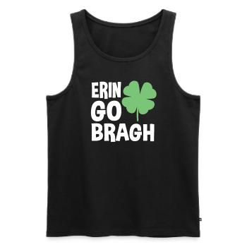 Erin Go Bragh – Fête de la Saint-Patrick - Débardeur bio Premium Homme - noir - Devant - Michal (187cm)