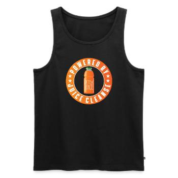 Propulsé par Juice Cleanse - Débardeur bio Premium Homme - noir - Devant - Michal (187cm)