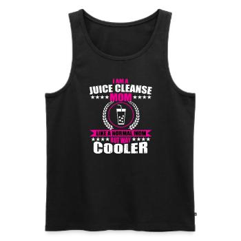 Juice Cleanse Mom - Men's Premium Organic Tank Top - black - Front - Michal (187cm)