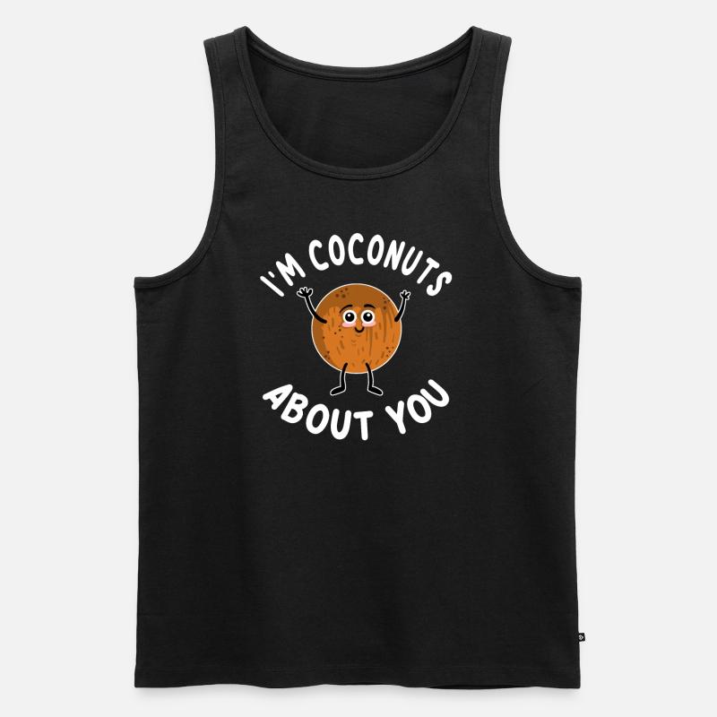 I'm Coconuts About You - Männer Premium Bio Tank Top - Schwarz