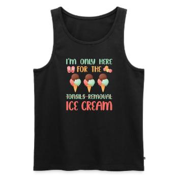MaTonsillectomy Surgery And Ice Cream - Men's Premium Organic Tank Top - black - Front - Michal (187cm)