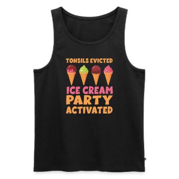 Recovery after a MaTonsillectomy - Men's Premium Organic Tank Top - black - Front - Michal (187cm)