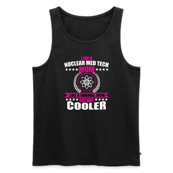 Nuclear Medicine Technologist Mom - Men's Premium Organic Tank Top - black - Front - AI Model Male 178 light (178cm)