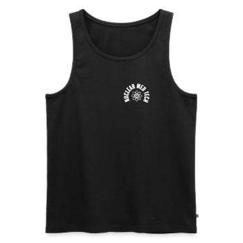 Nuclear Medicine Technologist Bags Design - Men's Premium Organic Tank Top - black - Front - AI Model Male 178 light (178cm)