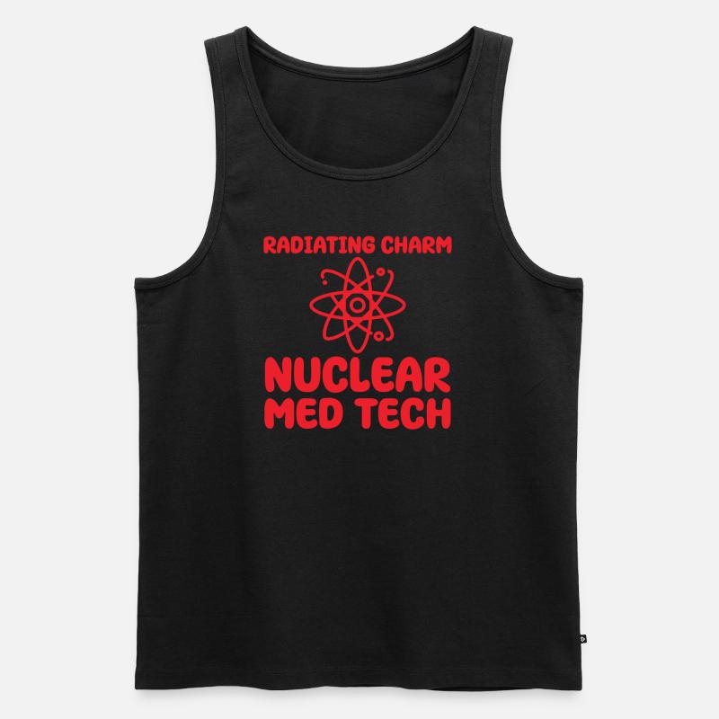 Nuklearmedizinischer Technologe Humor - Männer Premium Bio Tank Top - Schwarz