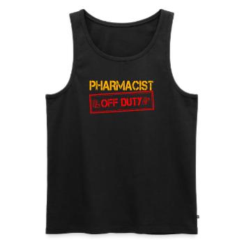 Pharmacien en repos - Débardeur bio Premium Homme - noir - Devant - Michal (187cm)