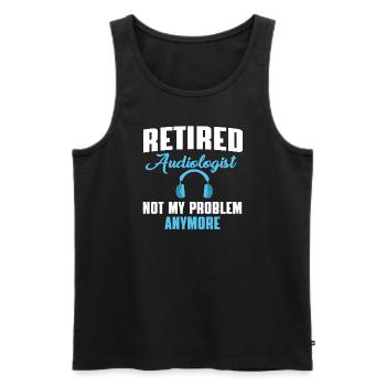 Audiologiste à la retraite - Débardeur bio Premium Homme - noir - Devant - Michal (187cm)