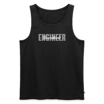 Emplois pour les étudiantsÉcriture du génie biomédical - Débardeur bio Premium Homme - noir - Devant - AI Model Male 178 light (178cm)