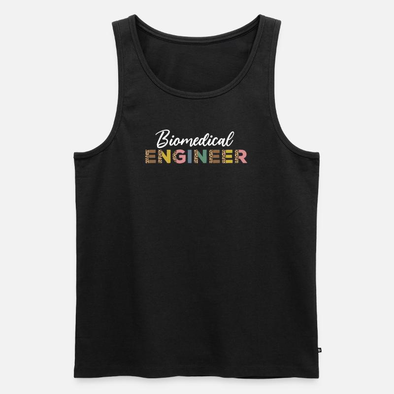 Biomedical Engineer Leopard Pattern - Men's Premium Organic Tank Top - black