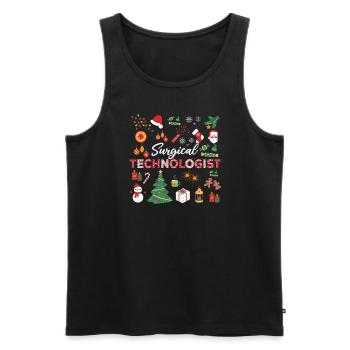 Chirurgisch-technischer Assistent Weihnachten - Männer Premium Bio Tank Top - Schwarz - Vorne - AI Model Male 178 light (178cm)