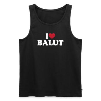 exJ’aime Balut - Débardeur bio Premium Homme - noir - Devant - Michal (187cm)