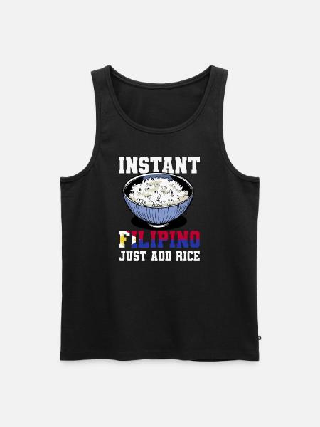 Filipino Rice Lover - Men's Premium Organic Tank Top - black